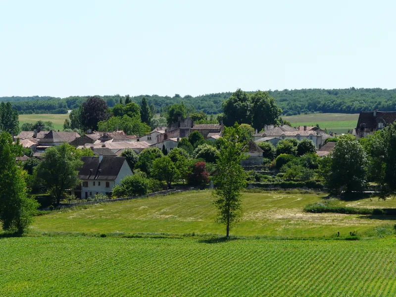 Vue de La Tour-Blanche-Cercles, Dordogne