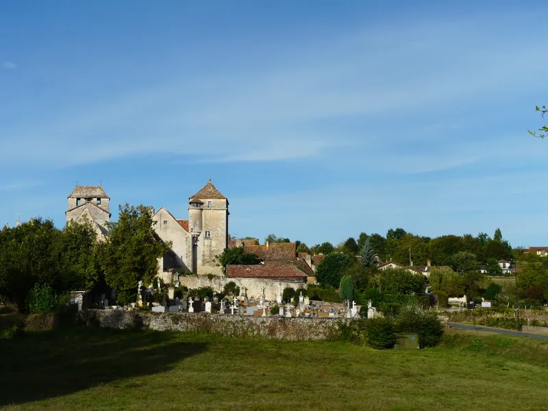 Vue de Liorac-sur-Louyre, Dordogne