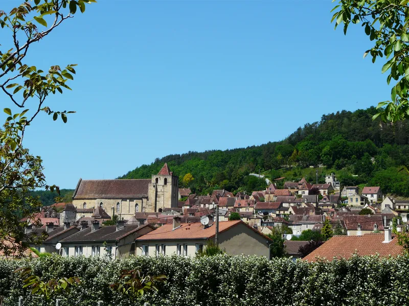 Vue de Saint-Cyprien, Dordogne