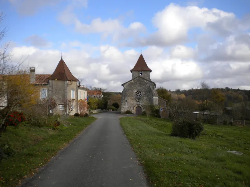 Vue de Saint-Félix-de-Bourdeilles, Dordogne