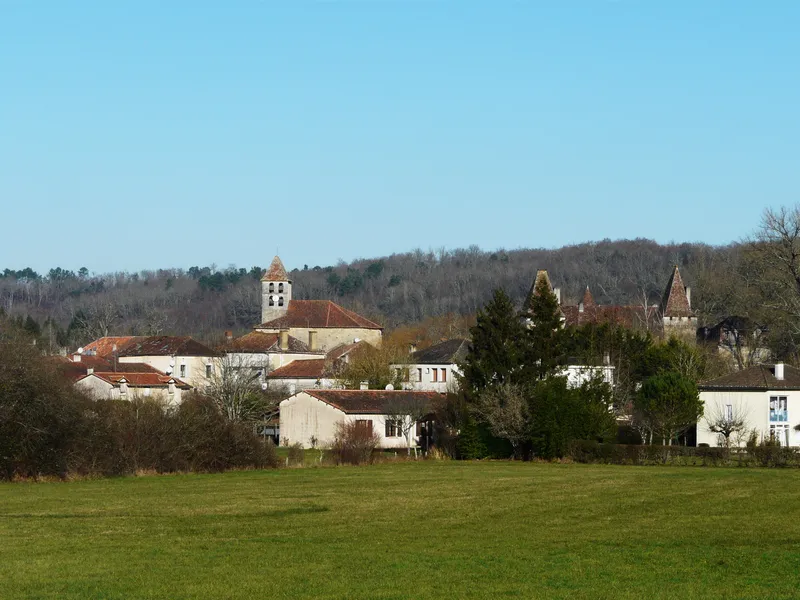 Vue de Saint-Jean-de-Côle, Dordogne