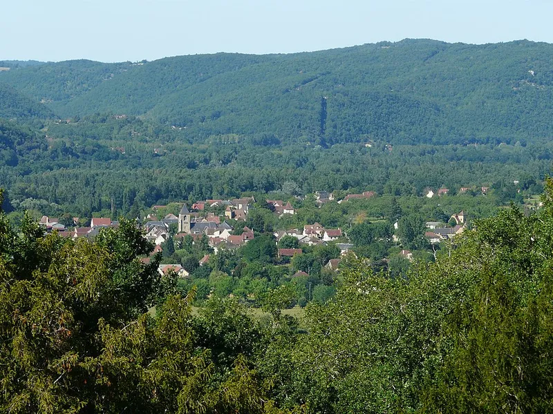Vue de Saint-Julien-de-Lampon, Dordogne