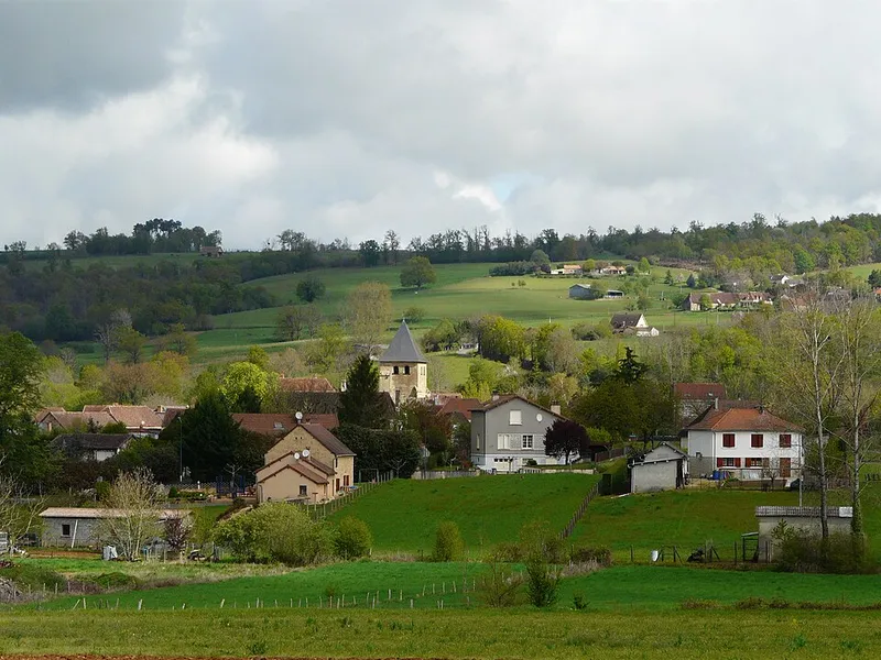 Vue de Saint-Médard-d'Excideuil, Dordogne