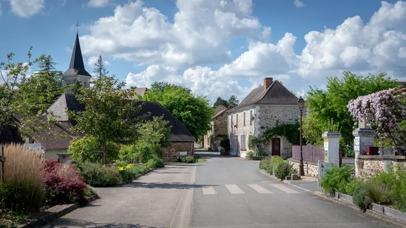 Vue de Saint-Pierre-de-Frugie, Dordogne