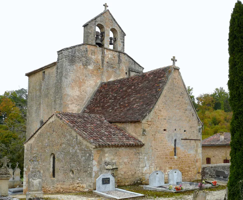 Vue de Saint-Romain-de-Monpazier, Dordogne