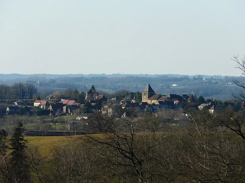 Vue de Saint-Sulpice-d'Excideuil, Dordogne