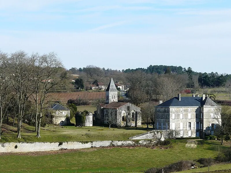 Vue de Sorges et Ligueux en Périgord, Dordogne