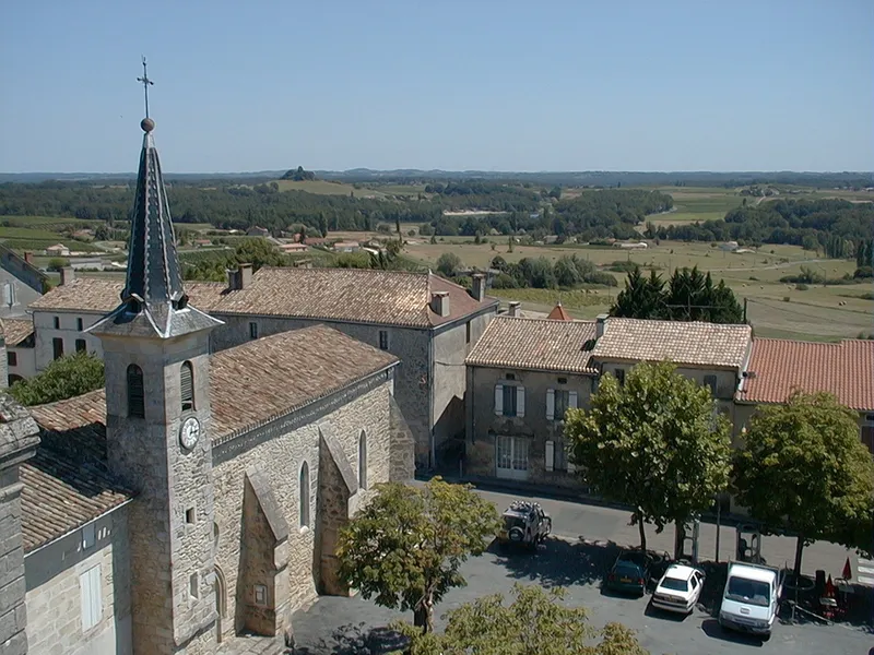 Vue de Villefranche-de-Lonchat, Dordogne